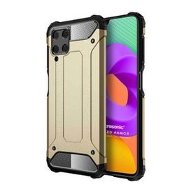 Microsonic Samsung Galaxy M22 Rugged Armor Gold Cep Telefonu Kılıfı