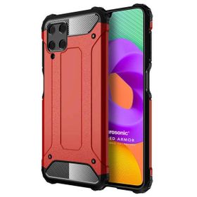 Microsonic Samsung Galaxy M22 Rugged Armor Kırmızı Kılıf