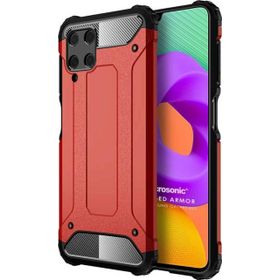 Microsonic Samsung Galaxy M22 Rugged Armor Kırmızı Kılıf