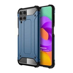 Microsonic Samsung Galaxy M22 Rugged Armor Mavi Cep Telefonu Kılıfı