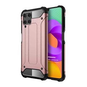 Microsonic Samsung Galaxy M22 Rugged Armor Rose Gold Cep Telefonu Kılıfı