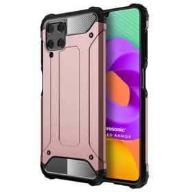 Microsonic Samsung Galaxy M22 Rugged Armor Rose Gold Cep Telefonu Kılıfı