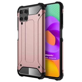Microsonic Samsung Galaxy M22 Rugged Armor Rose Gold Cep Telefonu Kılıfı