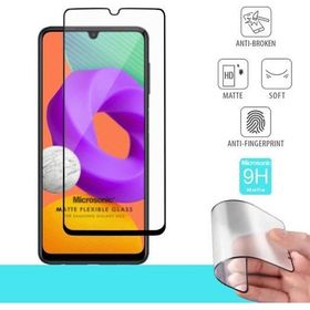 Microsonic Samsung Galaxy M22 Seramik Matte Flexible Siyah Ekran Koruyucu