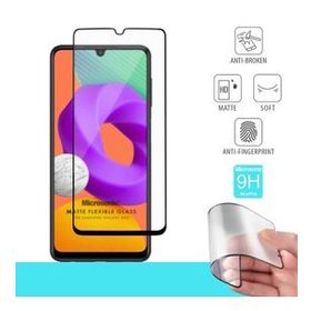 Microsonic Samsung Galaxy M22 Seramik Matte Flexible Siyah Ekran Koruyucu