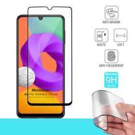 Microsonic Samsung Galaxy M22 Seramik Matte Flexible Siyah Ekran Koruyucu