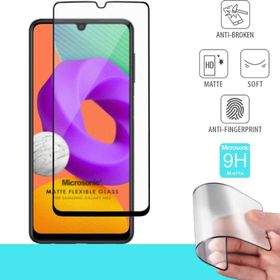 Microsonic Samsung Galaxy M22 Seramik Matte Flexible Siyah Ekran Koruyucu