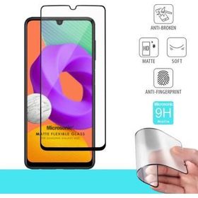 Microsonic Samsung Galaxy M22 Seramik Matte Flexible Siyah Ekran Koruyucu