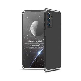 Microsonic Samsung Galaxy M23 Double Dip 360 Gri Siyah Kılıf
