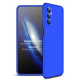 Microsonic Samsung Galaxy M23 Double Dip 360 Mavi Kılıf