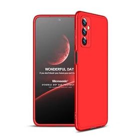 Microsonic Samsung Galaxy M23 Double Dip 360 Protective Kırmızı Kılıf