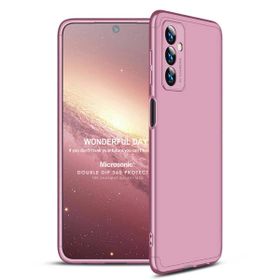 Microsonic Samsung Galaxy M23 Double Dip 360 Protective Rose Gold Cep Telefonu Kılıfı