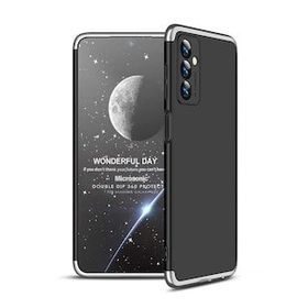 Microsonic Samsung Galaxy M23 Double Dip 360 Protective Siyah Gri Kılıf