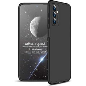 Microsonic Samsung Galaxy M23 Double Dip 360 Protective Siyah Kılıf