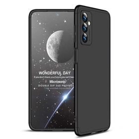 Microsonic Samsung Galaxy M23 Double Dip 360 Protective Siyah Kılıf