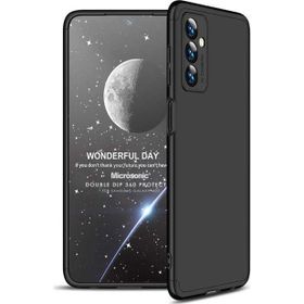Microsonic Samsung Galaxy M23 Double Dip 360 Protective Siyah Kılıf