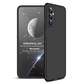 Microsonic Samsung Galaxy M23 Double Dip 360 Siyah Kılıf