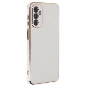 Microsonic Samsung Galaxy M23 Olive Plated Beyaz Cep Telefonu Kılıfı