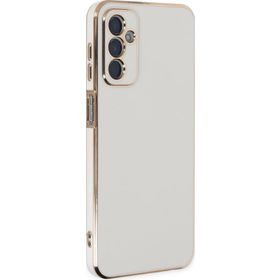 Microsonic Samsung Galaxy M23 Olive Plated Beyaz Cep Telefonu Kılıfı
