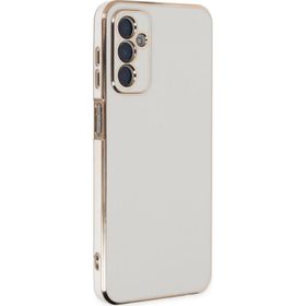 Microsonic Samsung Galaxy M23 Olive Plated Beyaz Cep Telefonu Kılıfı