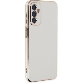 Microsonic Samsung Galaxy M23 Olive Plated Beyaz Cep Telefonu Kılıfı