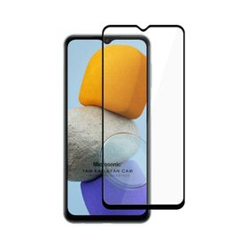 Microsonic Samsung Galaxy M23 Tam Kaplayan Temperli Siyah Cam Ekran Koruyucu