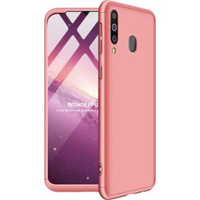 Microsonic Samsung Galaxy M30 Double Dip 360 Protective Rose Gold Cep Telefonu Kılıfı