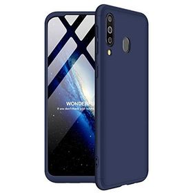 Microsonic Samsung Galaxy M30 Double Dip Lacivert 360 Protective Telefon Kılıfı
