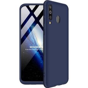 Microsonic Samsung Galaxy M30 Double Dip Lacivert 360 Protective Telefon Kılıfı