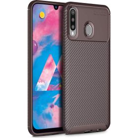Microsonic Samsung Galaxy M30 Legion Series Kahverengi Kılıf