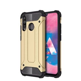 Microsonic Samsung Galaxy M30 Rugged Armor Gold Kılıf