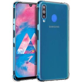 Microsonic Samsung Galaxy M30 Shock Absorbing Şeffaf Cep Telefonu Kılıfı