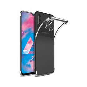 Microsonic Samsung Galaxy M30 Skyfall Transparent Clear Gümüş Kılıf