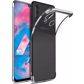 Microsonic Samsung Galaxy M30 Skyfall Transparent Clear Gümüş Kılıf