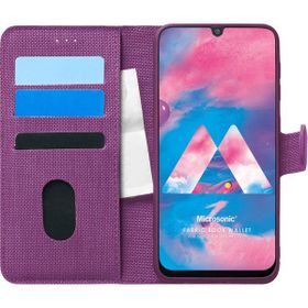 Microsonic Samsung Galaxy M30 Skyfall Transparent Clear Kırmızı Kılıf
