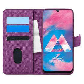Microsonic Samsung Galaxy M30 Skyfall Transparent Clear Kırmızı Kılıf