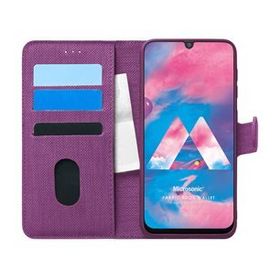 Microsonic Samsung Galaxy M30 Skyfall Transparent Clear Kırmızı Kılıf