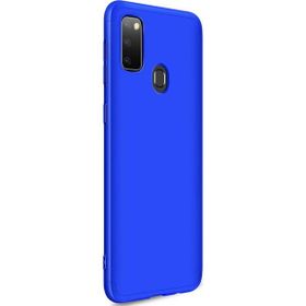 Microsonic Samsung Galaxy M30S Double Dip 360 Protective Mavi Kılıf