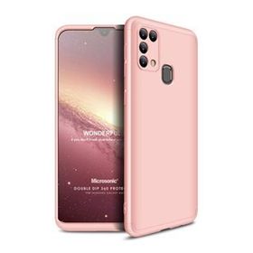 Microsonic Samsung Galaxy M31 Double Dip 360 Protective Rose Gold Cep Telefonu Kılıfı