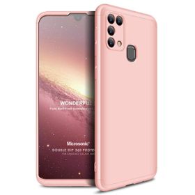 Microsonic Samsung Galaxy M31 Double Dip 360 Protective Rose Gold Cep Telefonu Kılıfı