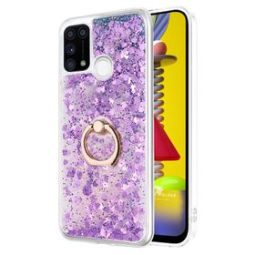 Microsonic Samsung Galaxy M31 Glitter Liquid Holder Kılıf