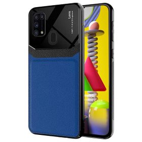 Microsonic Samsung Galaxy M31 Uniq Leather Lacivert Kılıf