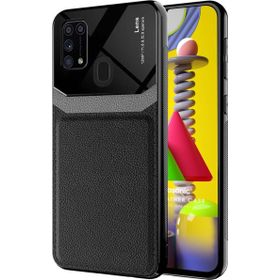 Microsonic Samsung Galaxy M31 Uniq Leather Siyah Kılıf