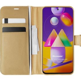 Microsonic Samsung Galaxy M31S Delux Leather Wallet Kılıf