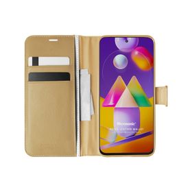 Microsonic Samsung Galaxy M31S Delux Leather Wallet Kılıf