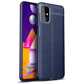 Microsonic Samsung Galaxy M31S Deri Dokulu Silikon Kılıf