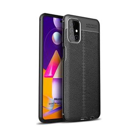 Microsonic Samsung Galaxy M31S Deri Dokulu Silikon Kılıf