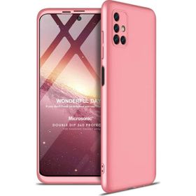 Microsonic Samsung Galaxy M31S Double Dip 360 Protective Rose Gold Kılıf