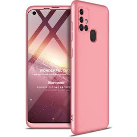 Microsonic Samsung Galaxy M31S Double Dip 360 Protective Rose Gold Kılıf