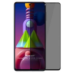 Microsonic Samsung Galaxy M31S Privacy 5D Gizlilik Filtreli Siyah Cam Ekran Koruyucu